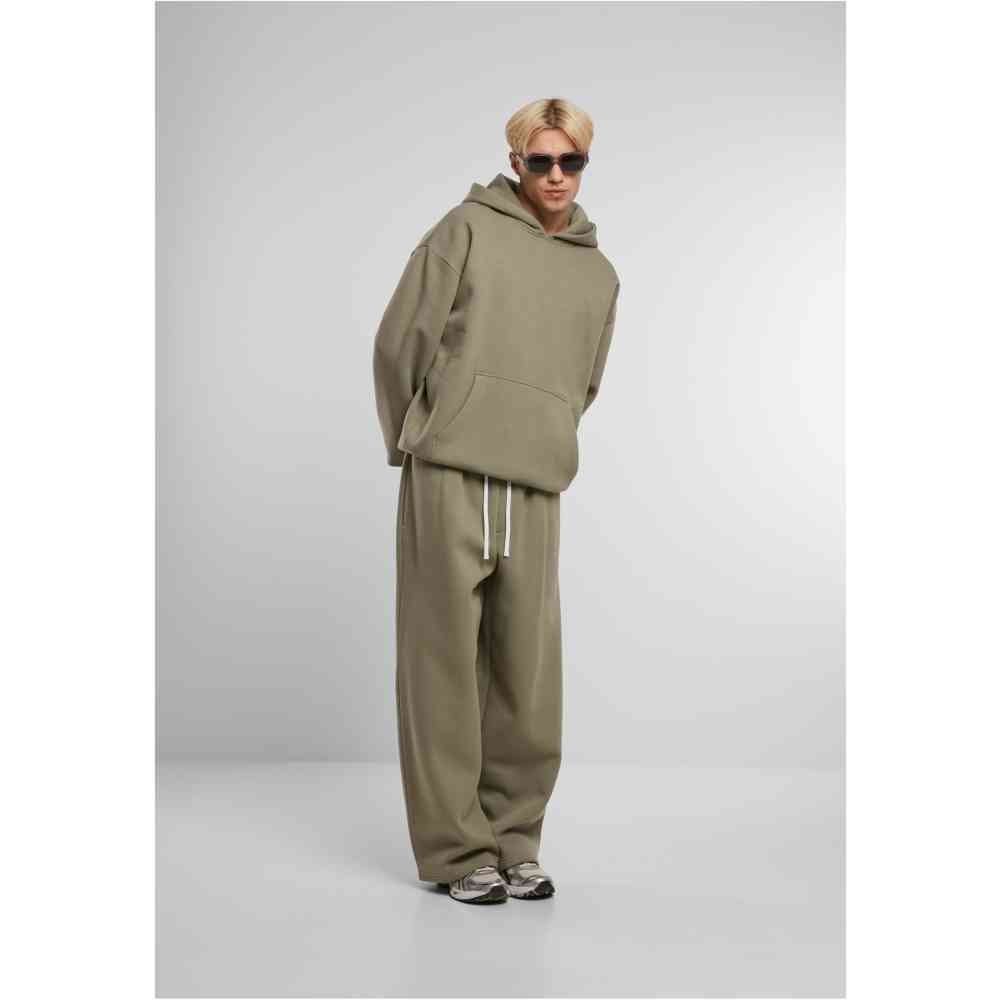 Urban Classics - Fluffy Oversized Hoodie/trui - Olijfgroen